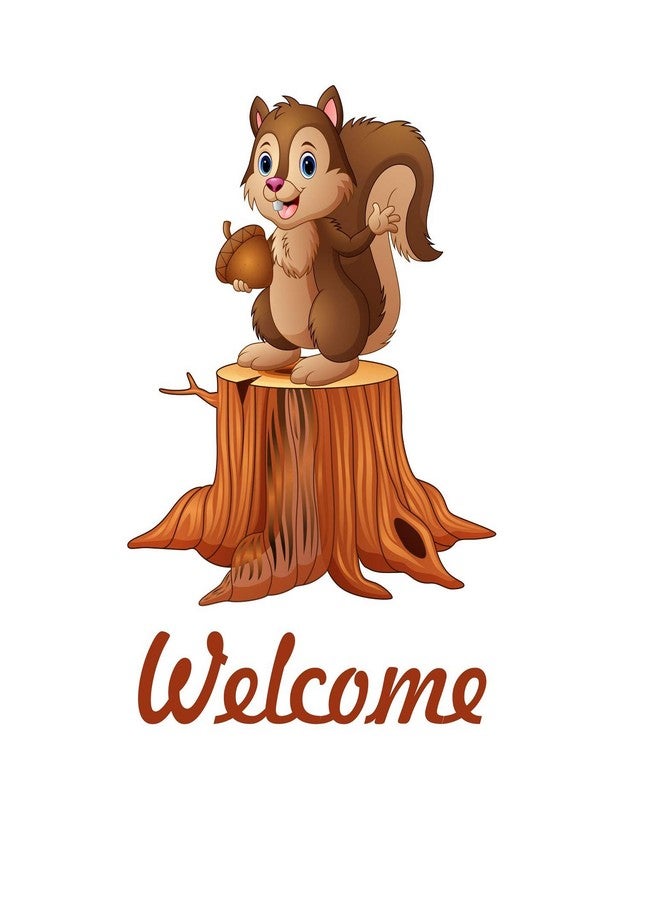 Asmi Collections Welcome Home Cute Squirrel Wall Stickers - Image 1